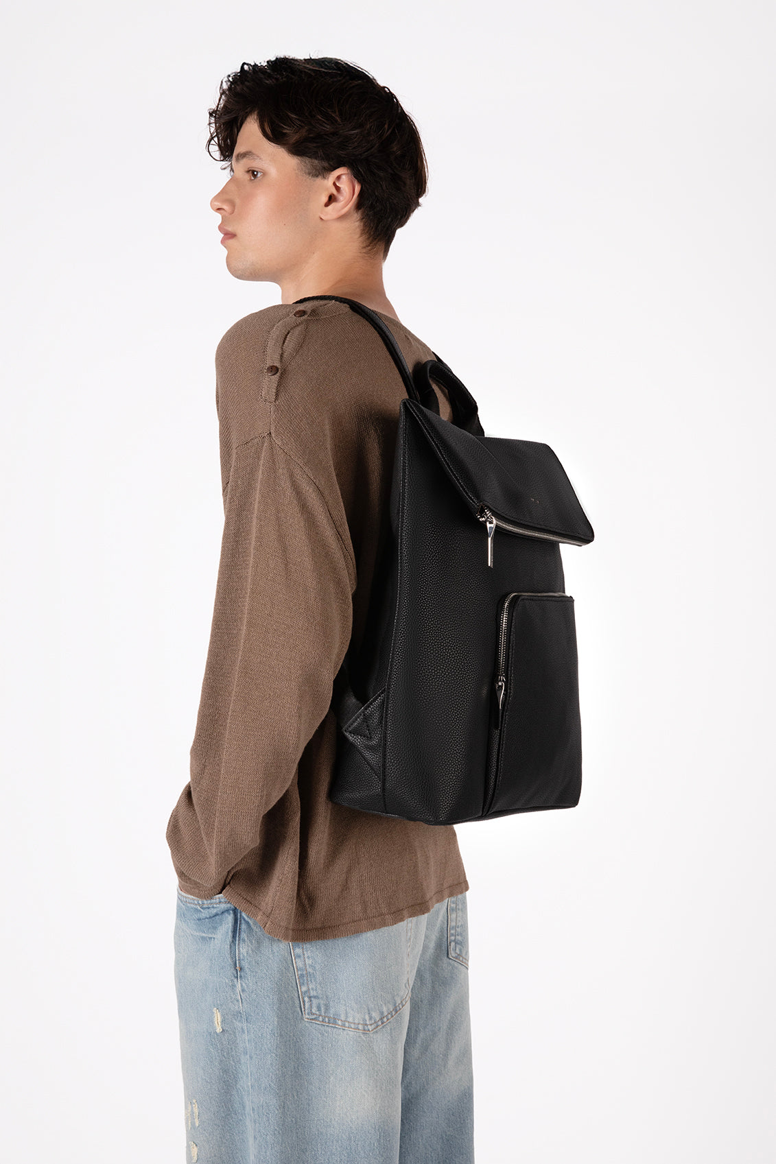 Matt & Nat ARD Rucksack schwarz Grain 16 Zoll