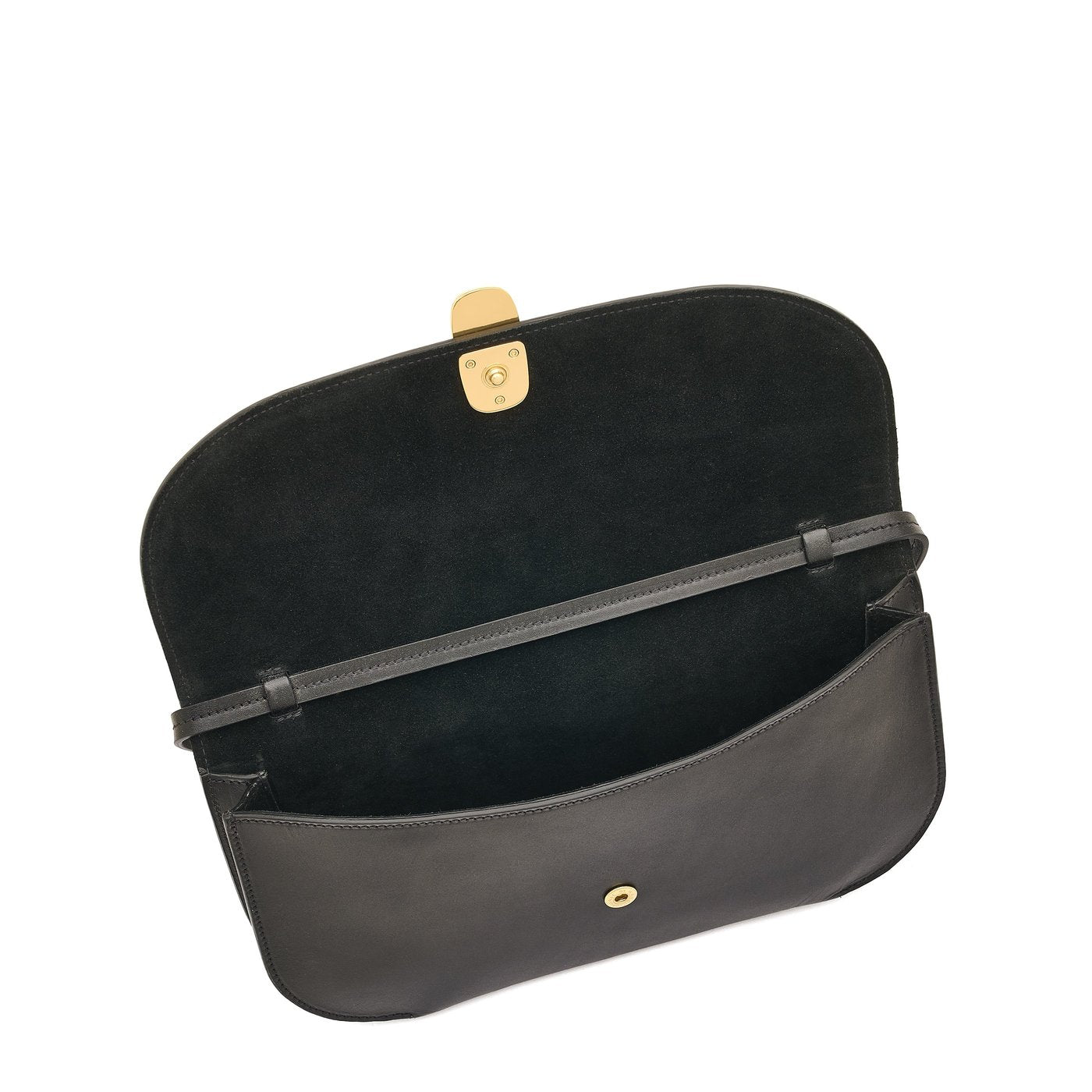 Il Bisonte Atelier Clutch Vollleder schwarz