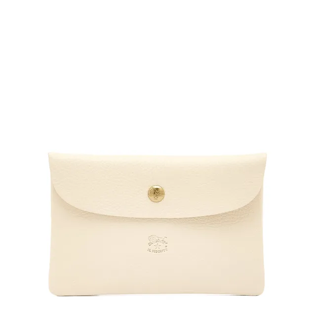 Il Bisonte Lederbeutel Latte Vollleder Klein