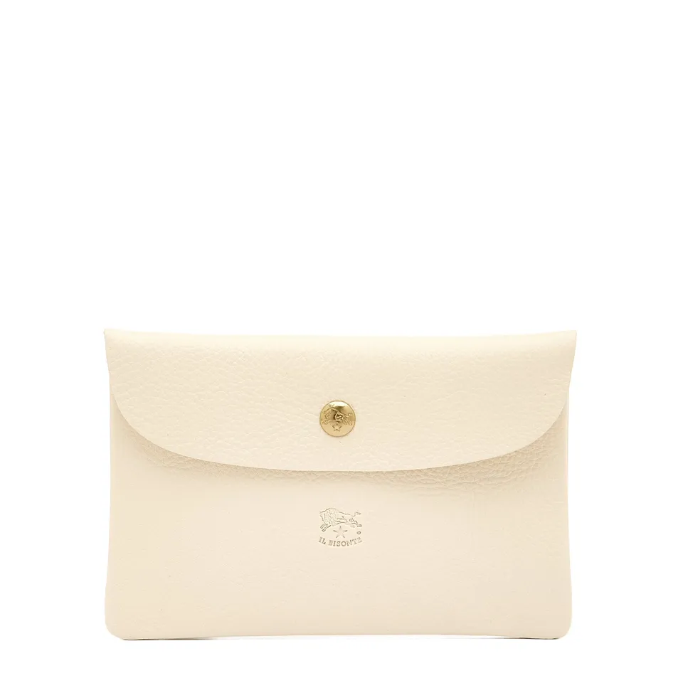 Il Bisonte Lederbeutel Latte Vollleder Klein