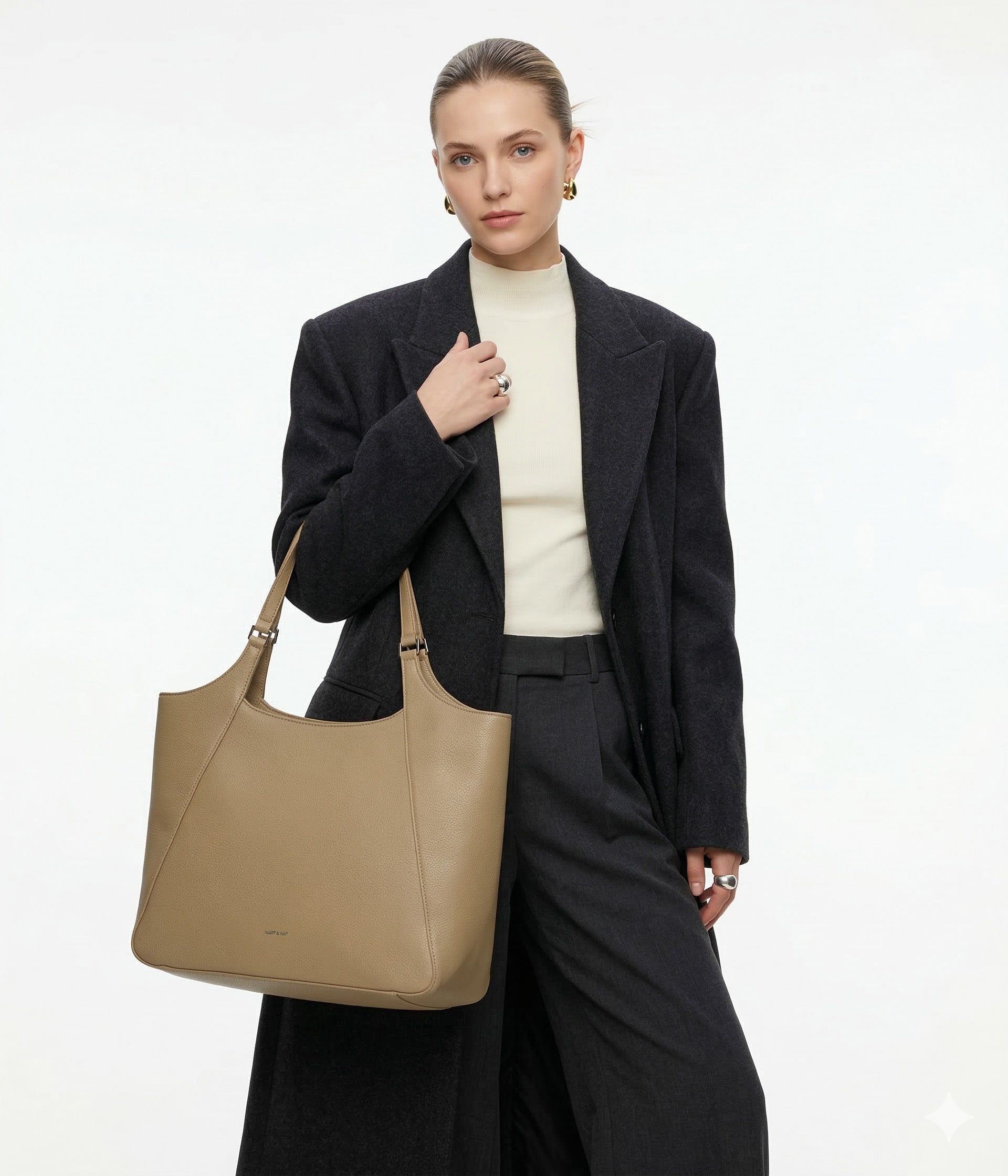 Matt & Nat Charlot Grain Shopper Schwarz vegan