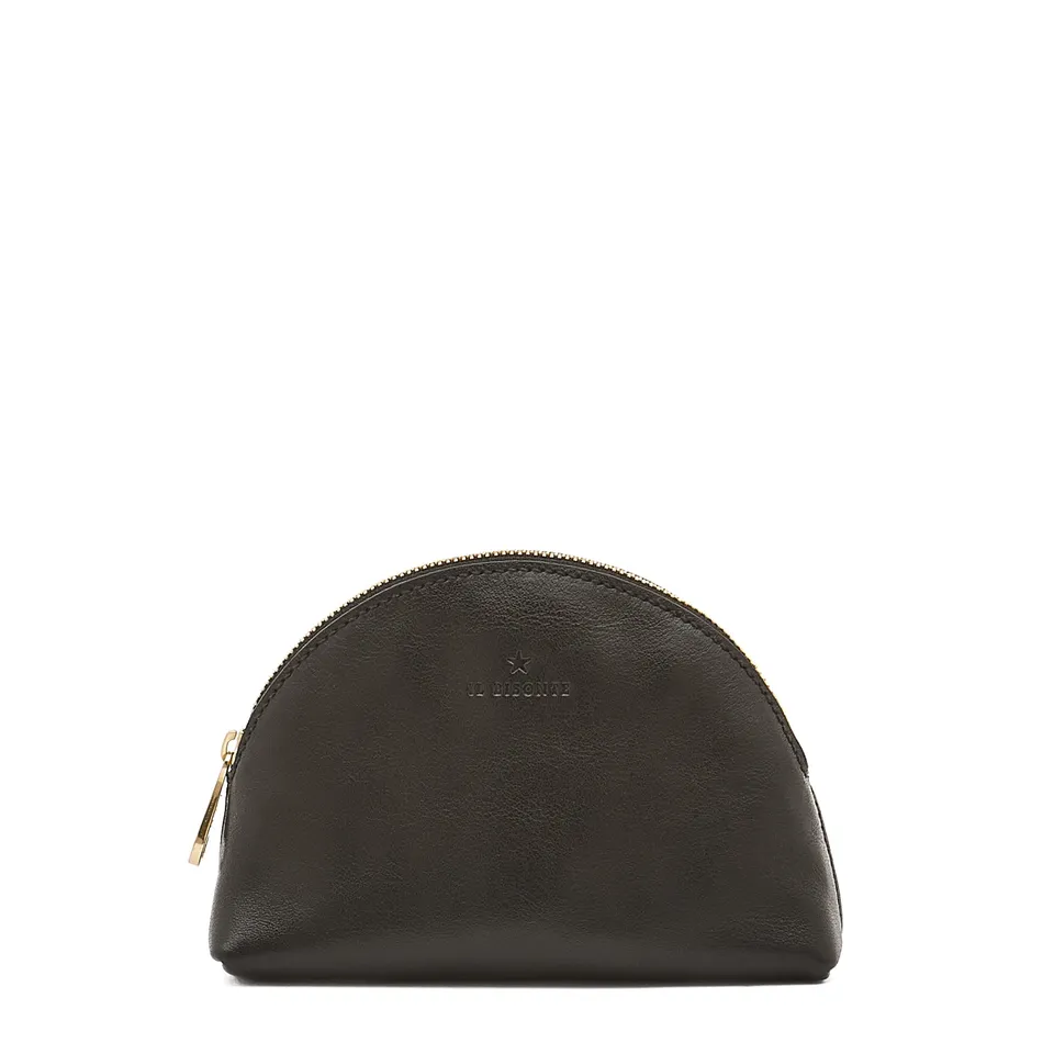 Il Bisonte Bigallo Pouch schwarz Vollleder