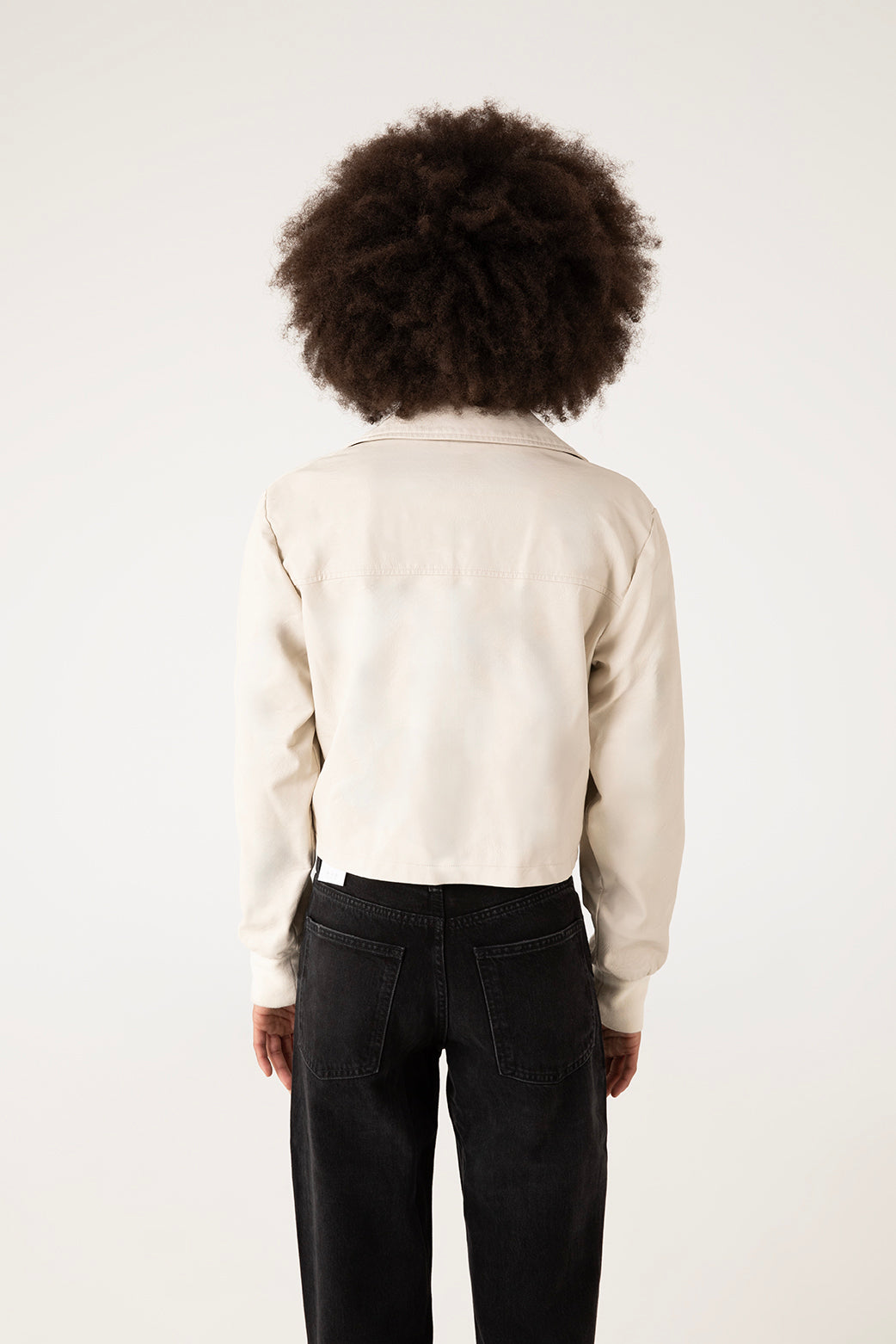 Matt & Nat Sessa Bikerjacke Creme vegan kurz