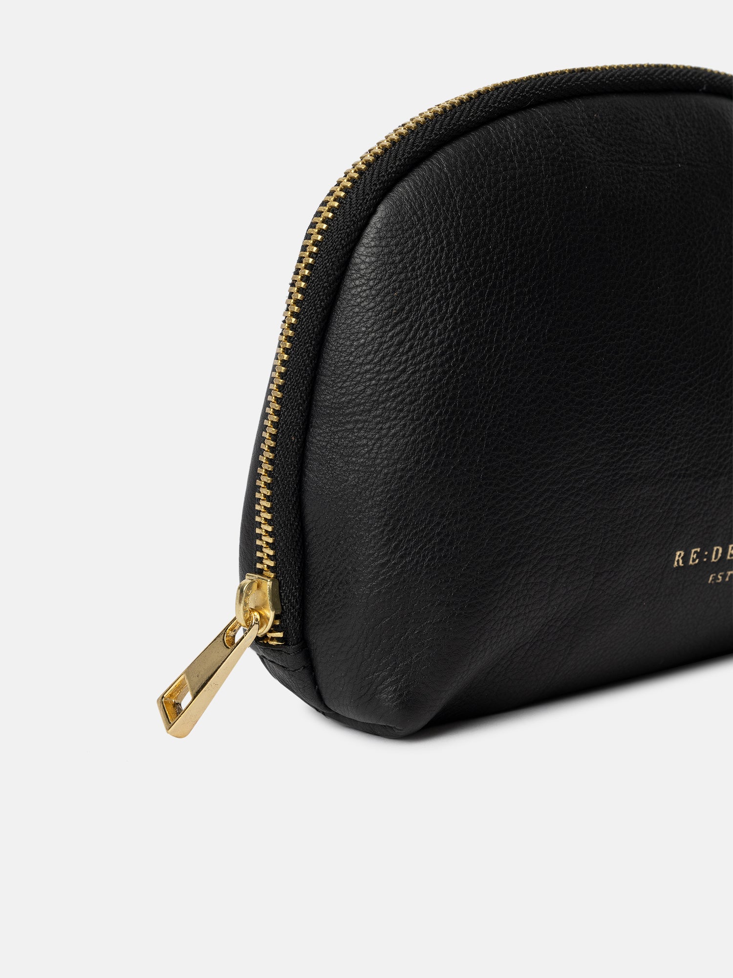 RE:DESIGNED Hoshi 6332 Kulturtasche Schwarz Leder