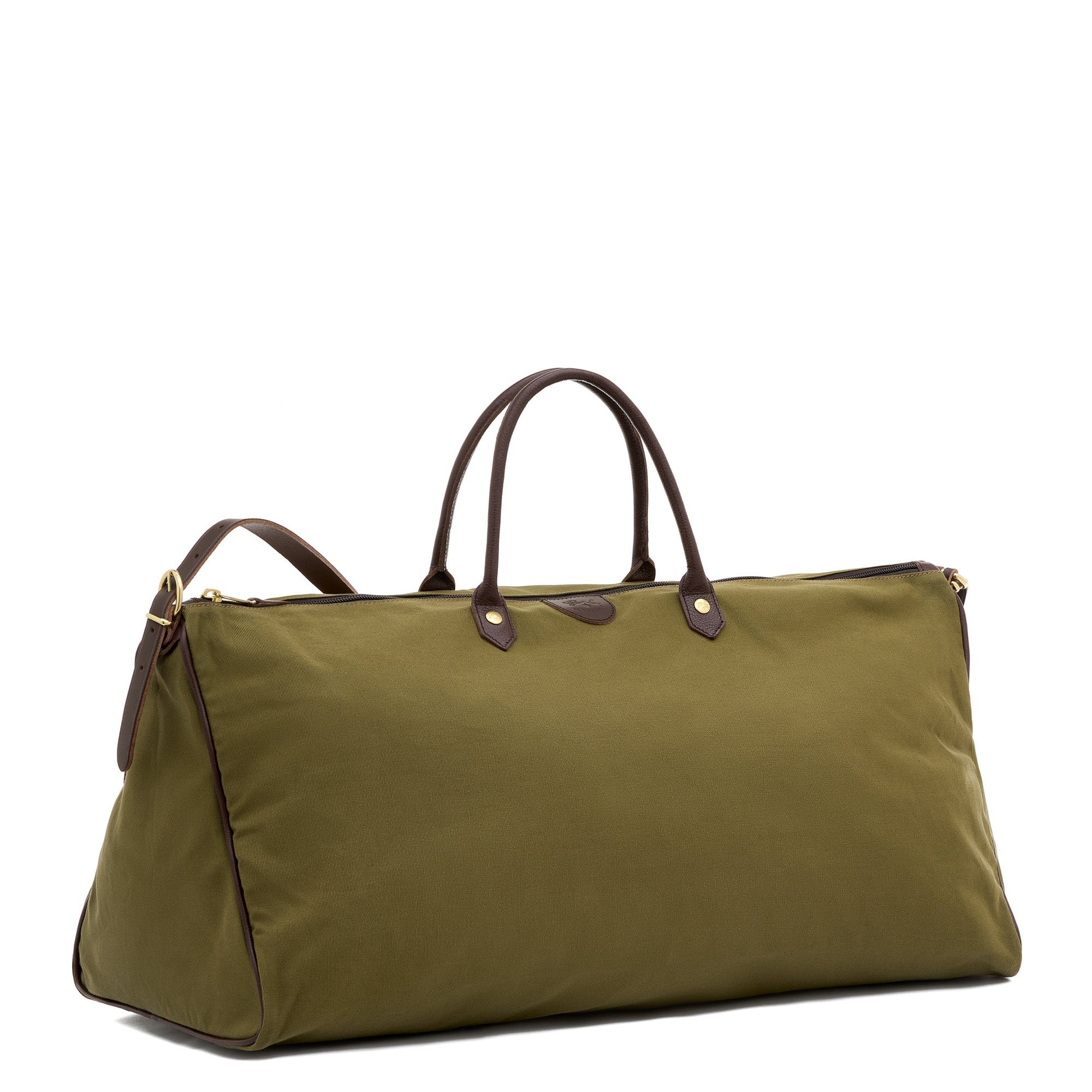 Il Bisonte Vagabonda Reisetasche Grün Polycotton Leder
