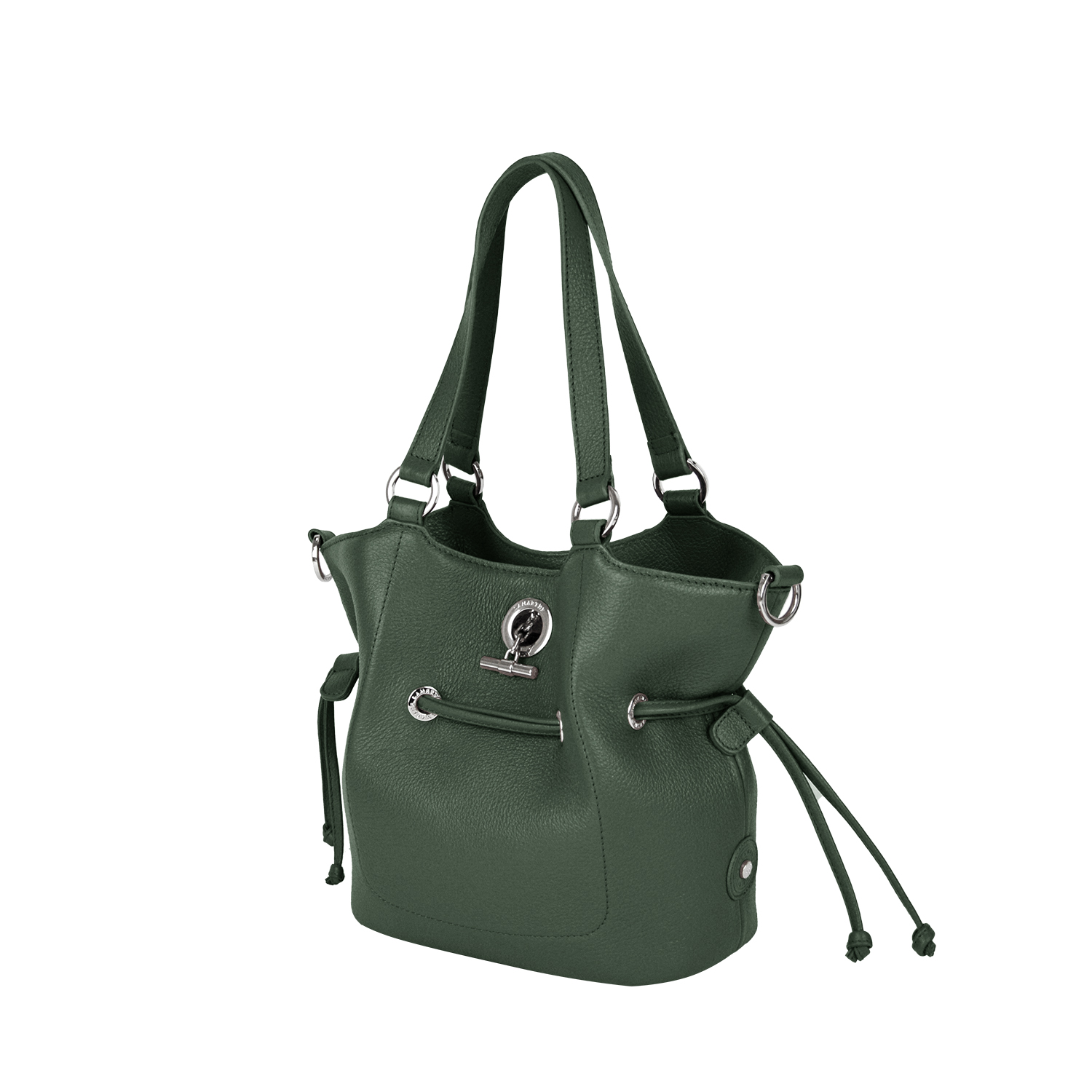 Lamarthe Paris S Handtasche khaki Vollleder