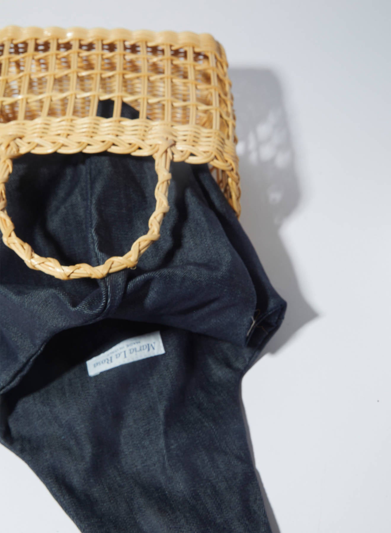 Maria la Rosa Wapiti Basket Square Korb Natural Stroh