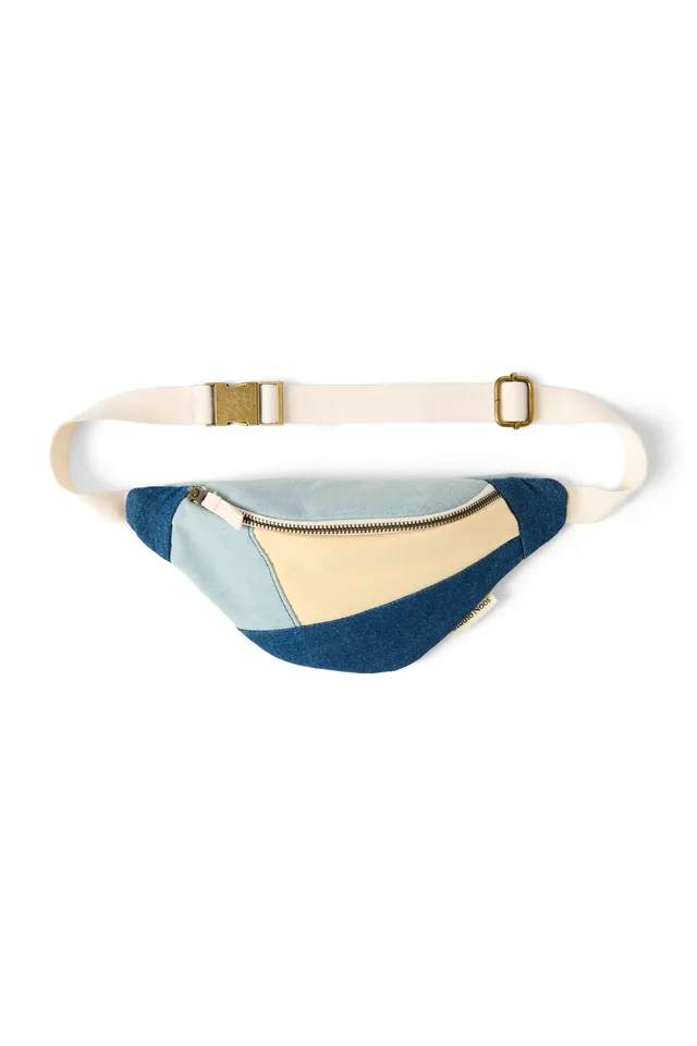 Studio Noos Patchwork Mini Bauchtasche Denim