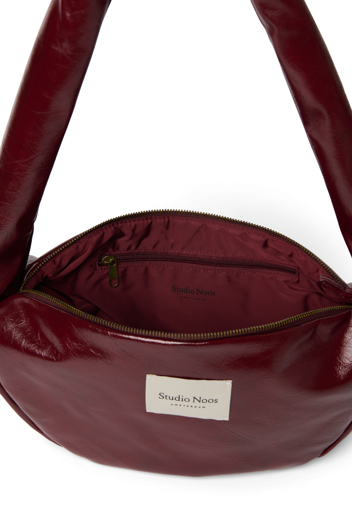 Studio Noos Mini Umhängetasche Burgundy Veganes Leder