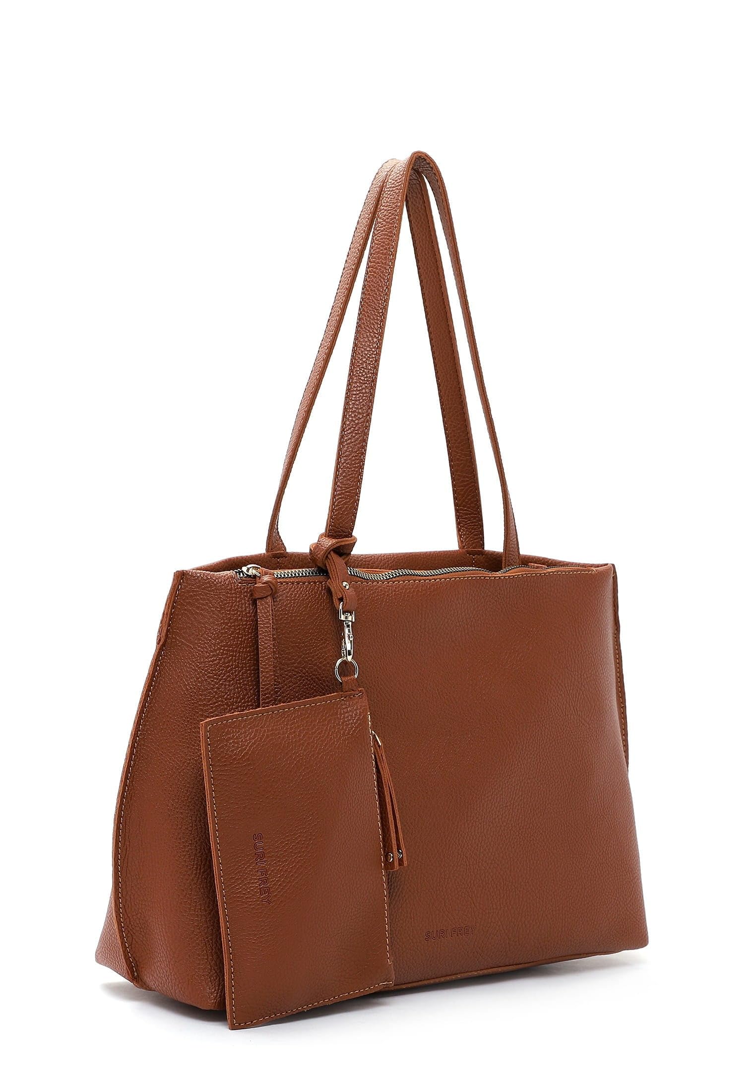 SURI FREY Orry Hobo Bag Umhängetasche Darkcognac A4