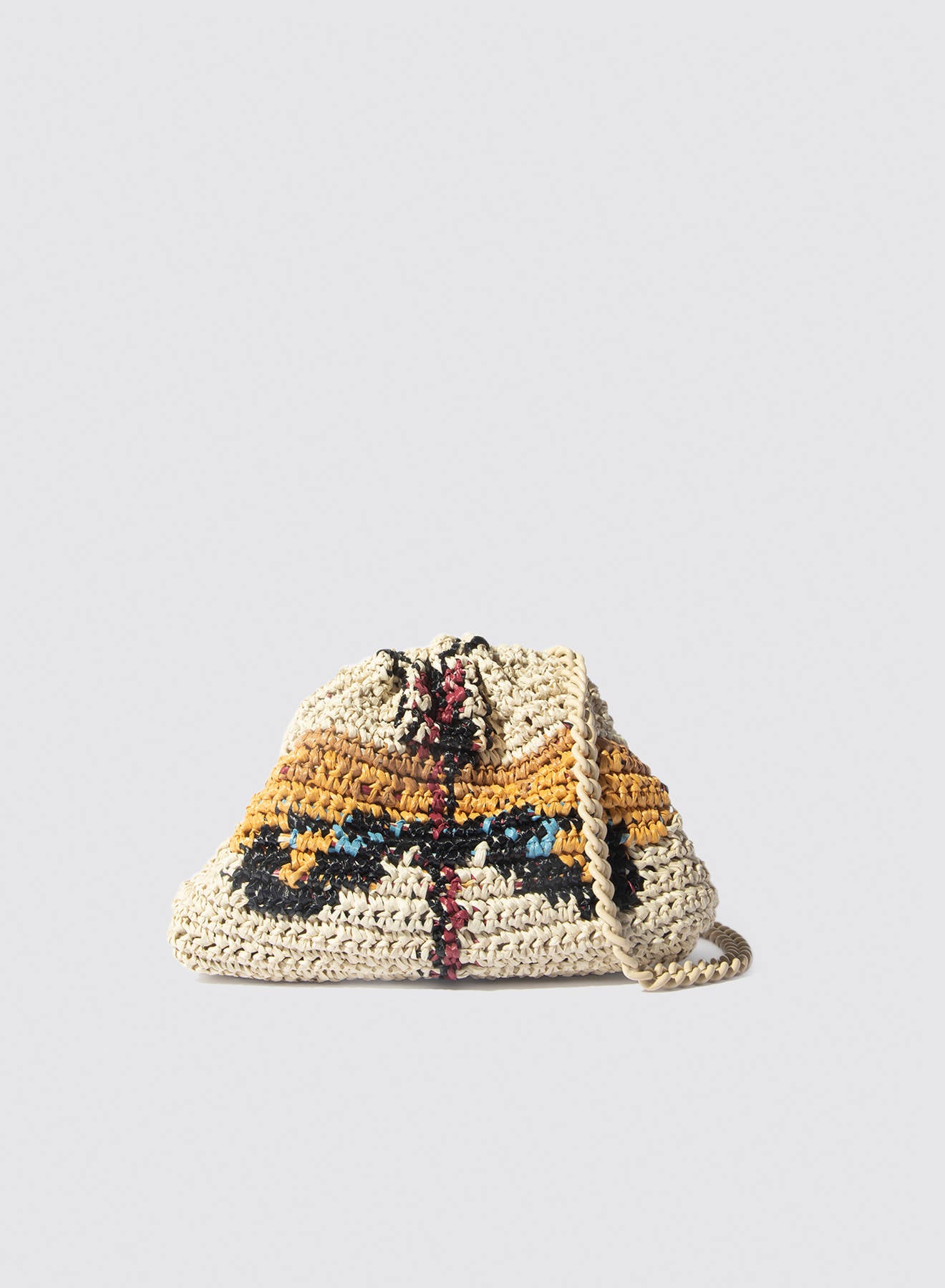 Maria la Rosa Dragonfly Crochet Mini Bag Orange