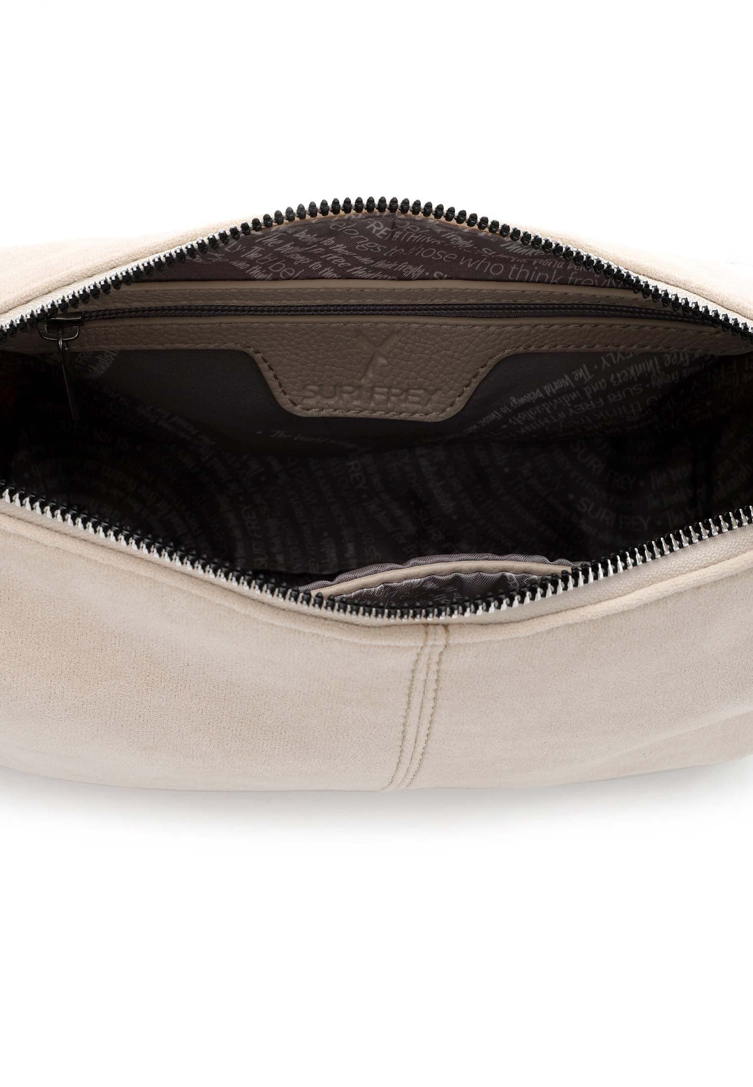 SURI FREY Dally Umhängetasche Beige Wildlederoptik