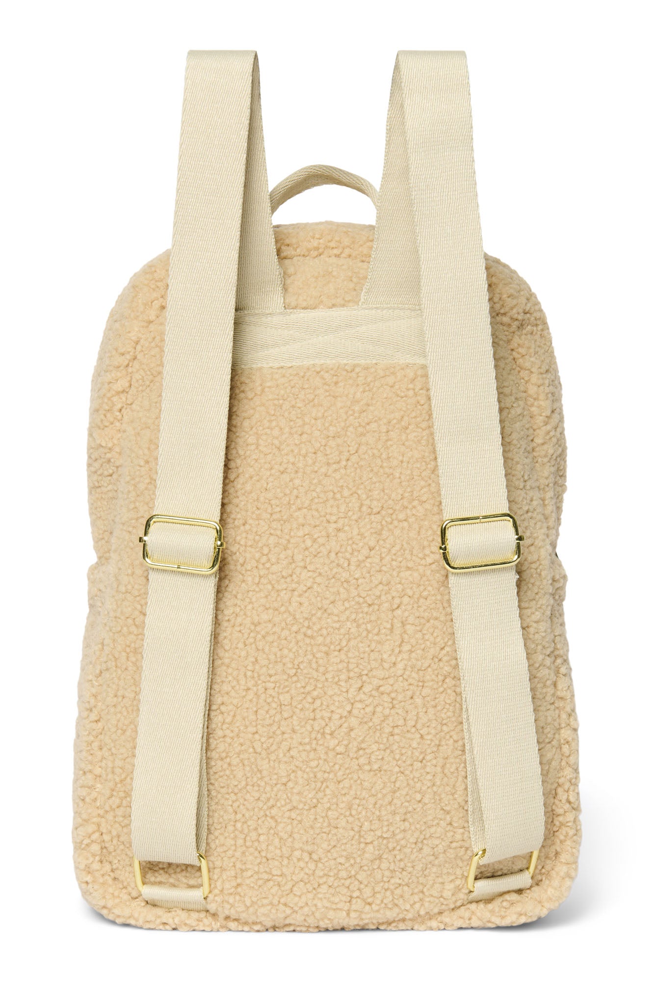 Studio Noos Teddy Midi Rucksack Ecru mit Vortasche