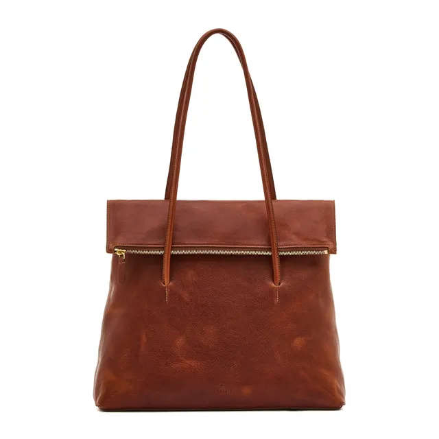 Il Bisonte Anna Shopper Seppia Vollleder