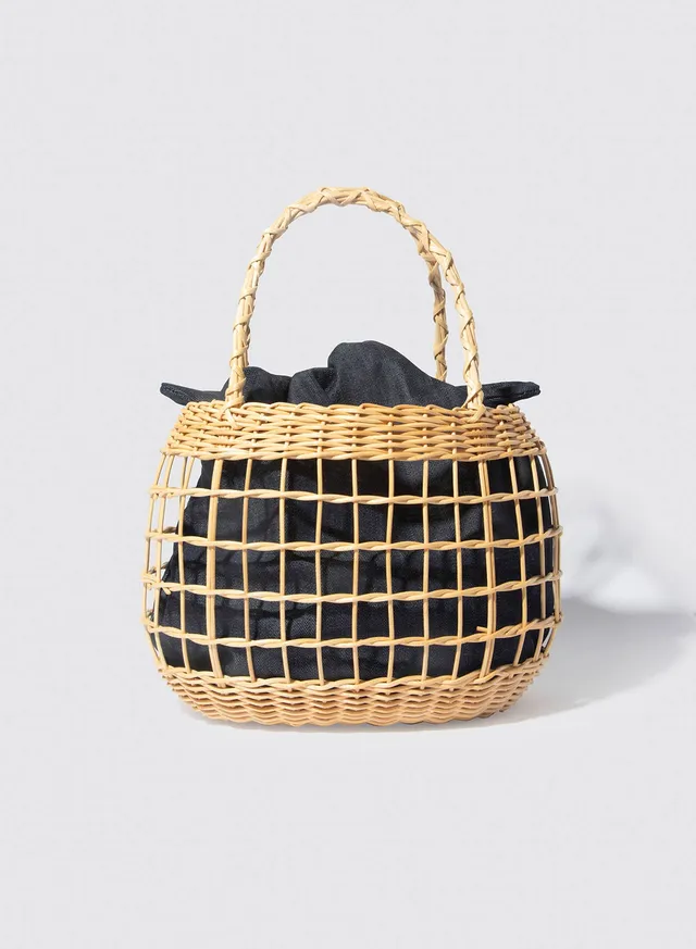 Maria la Rosa Wapiti Basket Korbtasche Natur Stroh