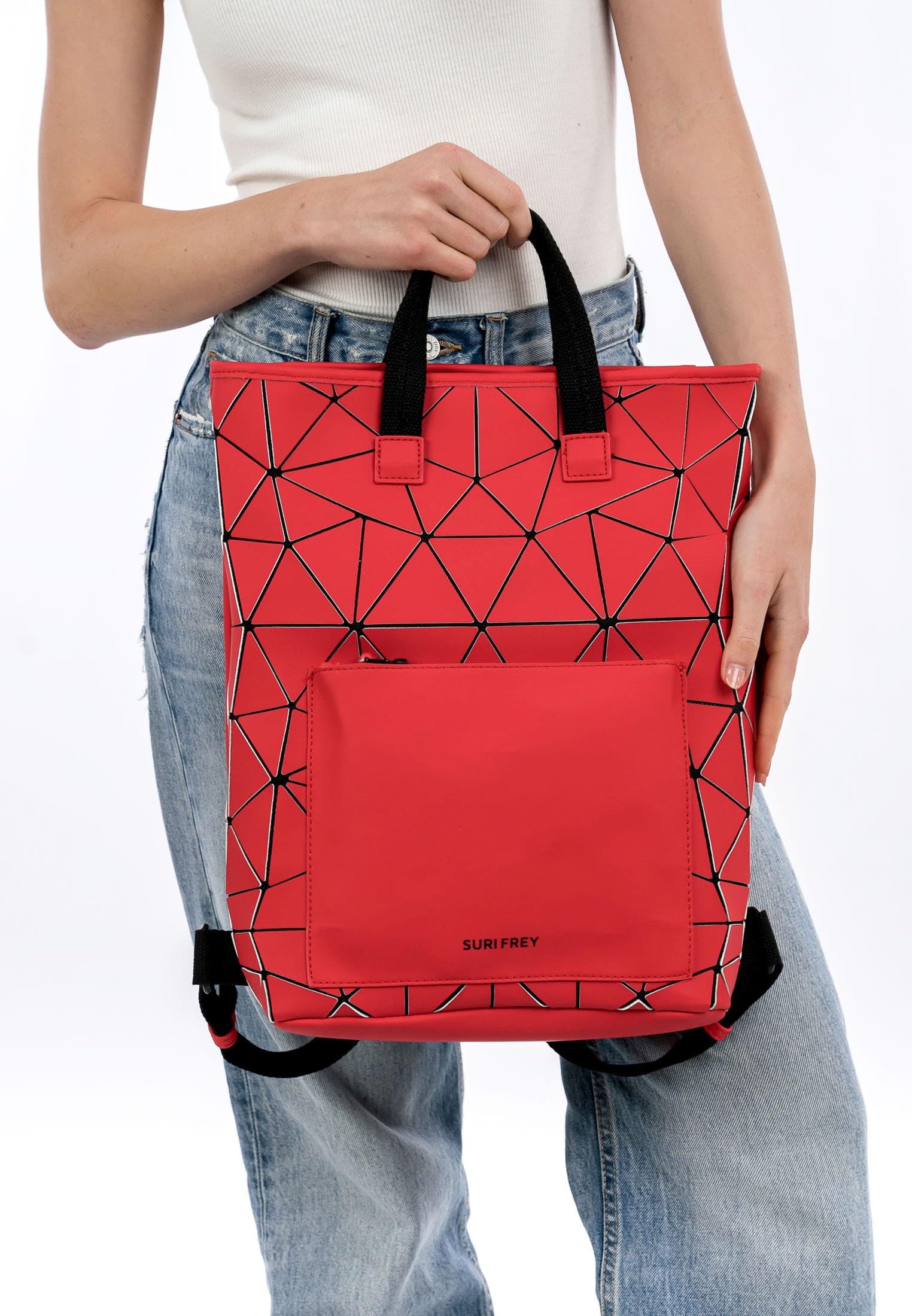 SURI FREY Jessy-Lu City Rucksack hellrot 3D-Optik