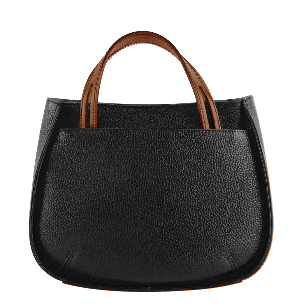Lamarthe Fidele Crossbody S Schwarz Glanzleder