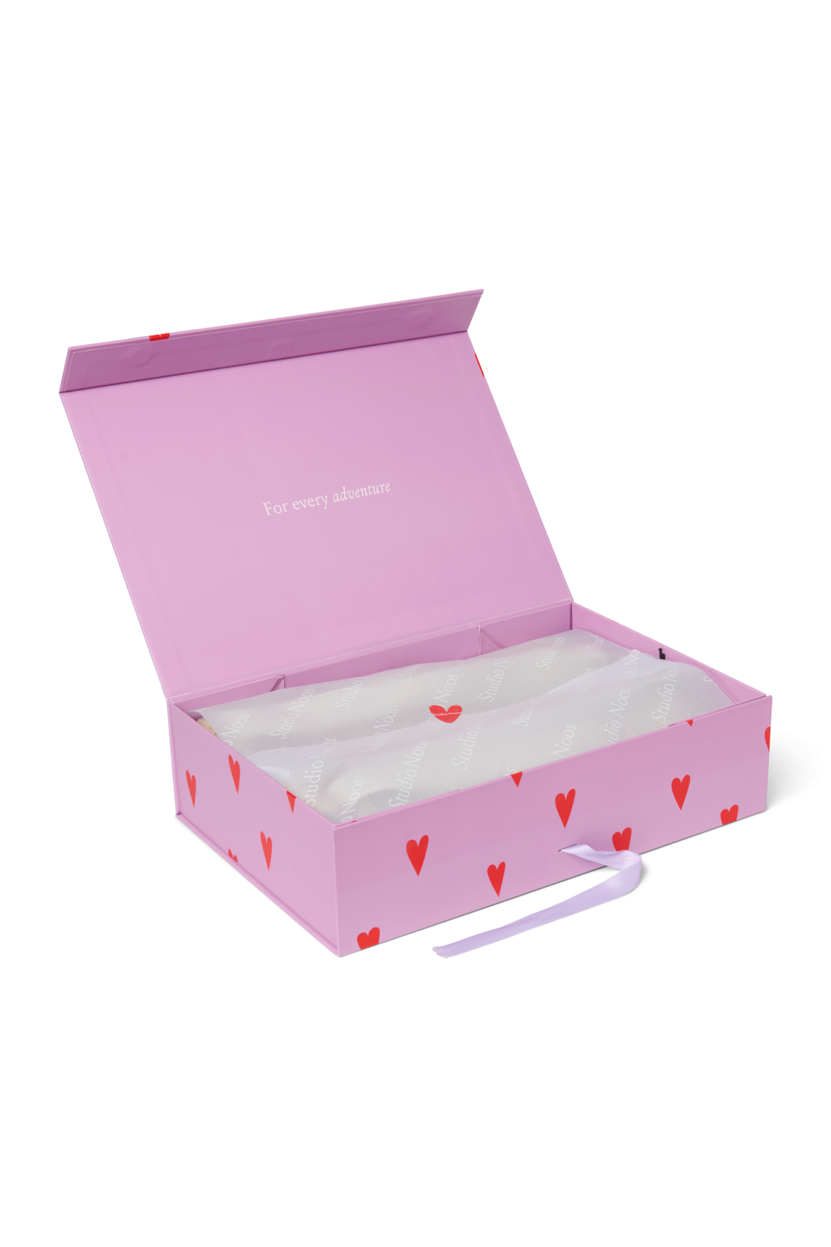 Studio Noos Gift Box M Geschenkbox Purple Hearts