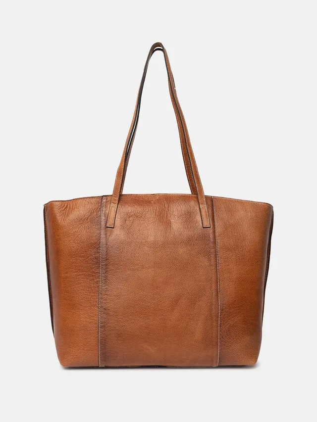 RE:DESIGNED Malou Big Shopper Walnut Vollleder