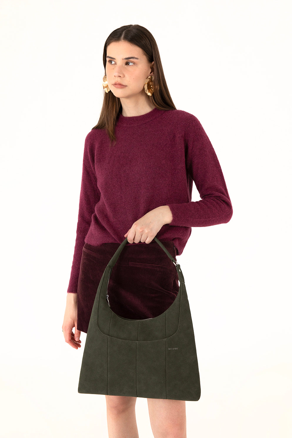 Matt & Nat Solstice Emma Schultertasche Latte vegan