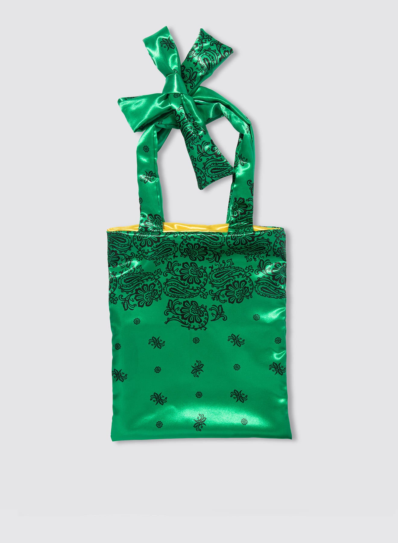 Maria la Rosa Bandana Couture Tote Platin Satin