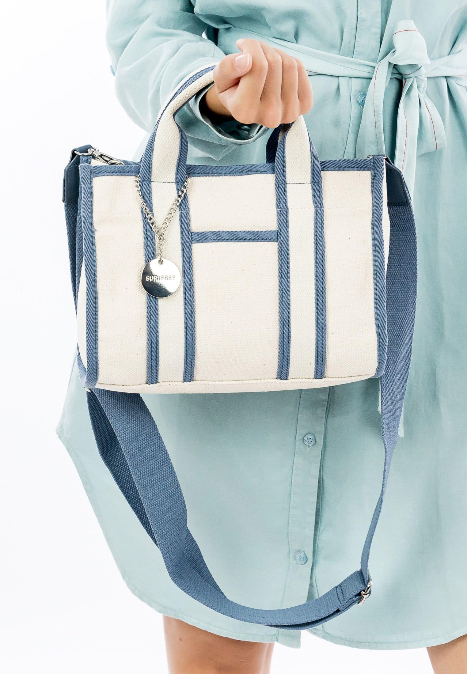 SURI FREY Bethany Cityshopper S Handtasche Denim blau Baumwolle