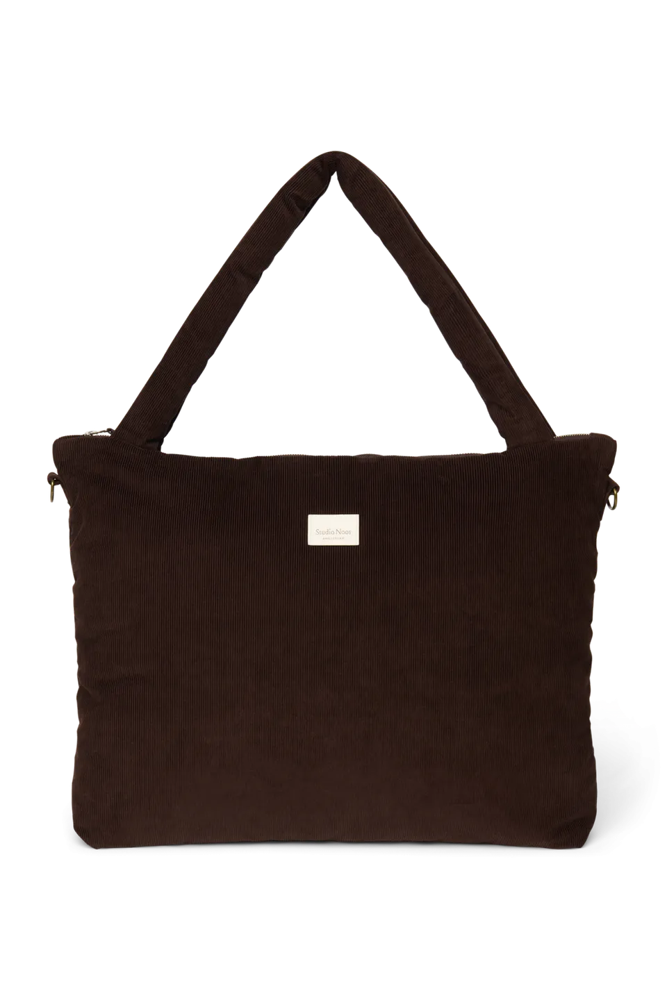 Studio Noos Rib Puffy Wickeltasche Dark Brown gerippt