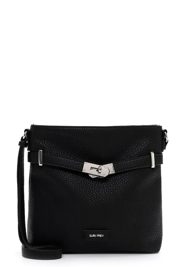 SURI FREY Leony Crossover Bag Umhängetasche Black schmal