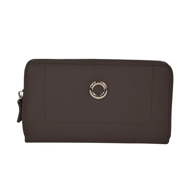 Lamarthe Paris Geldbörse Braun Vollleder 19 cm