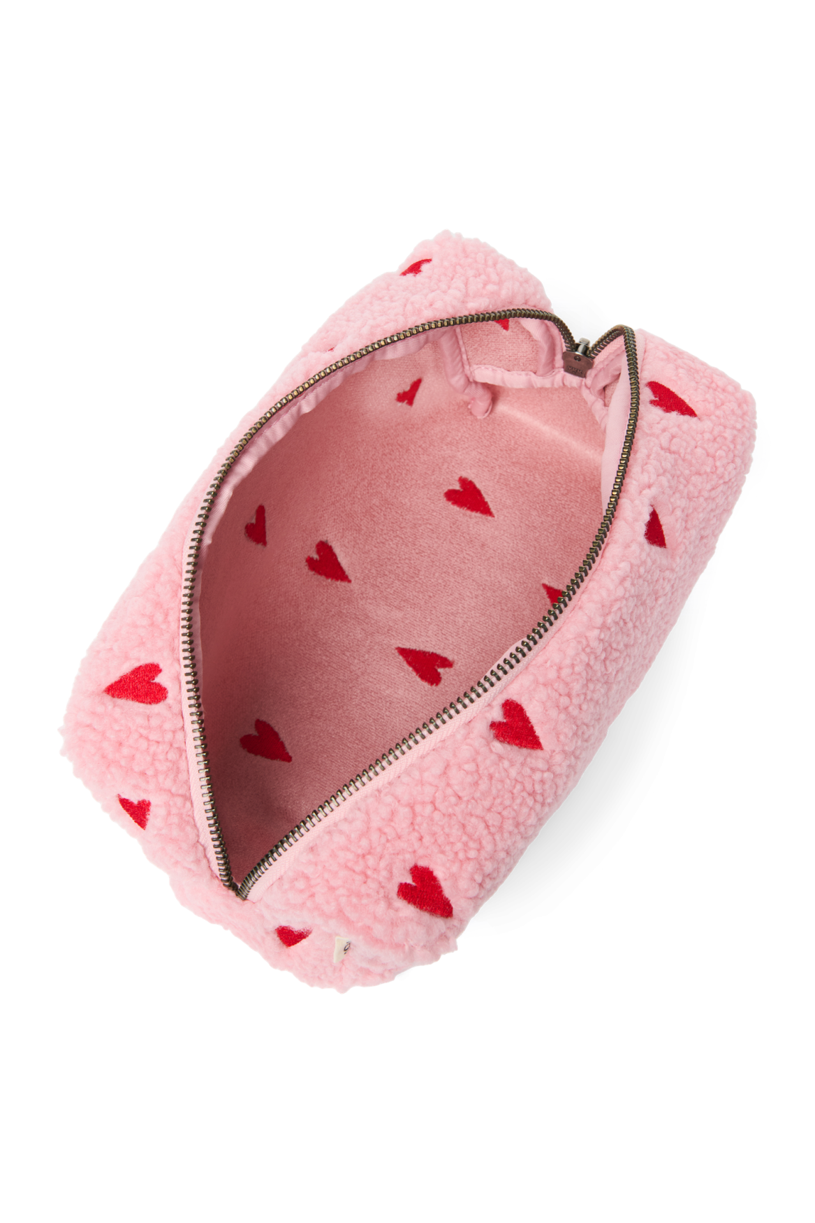 Studio Noos Teddy Pouch Täschchen Rosa Herzen