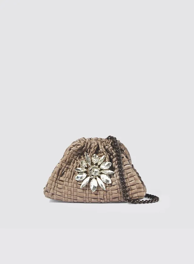 Maria la Rosa Lilia Mini Bag Fango