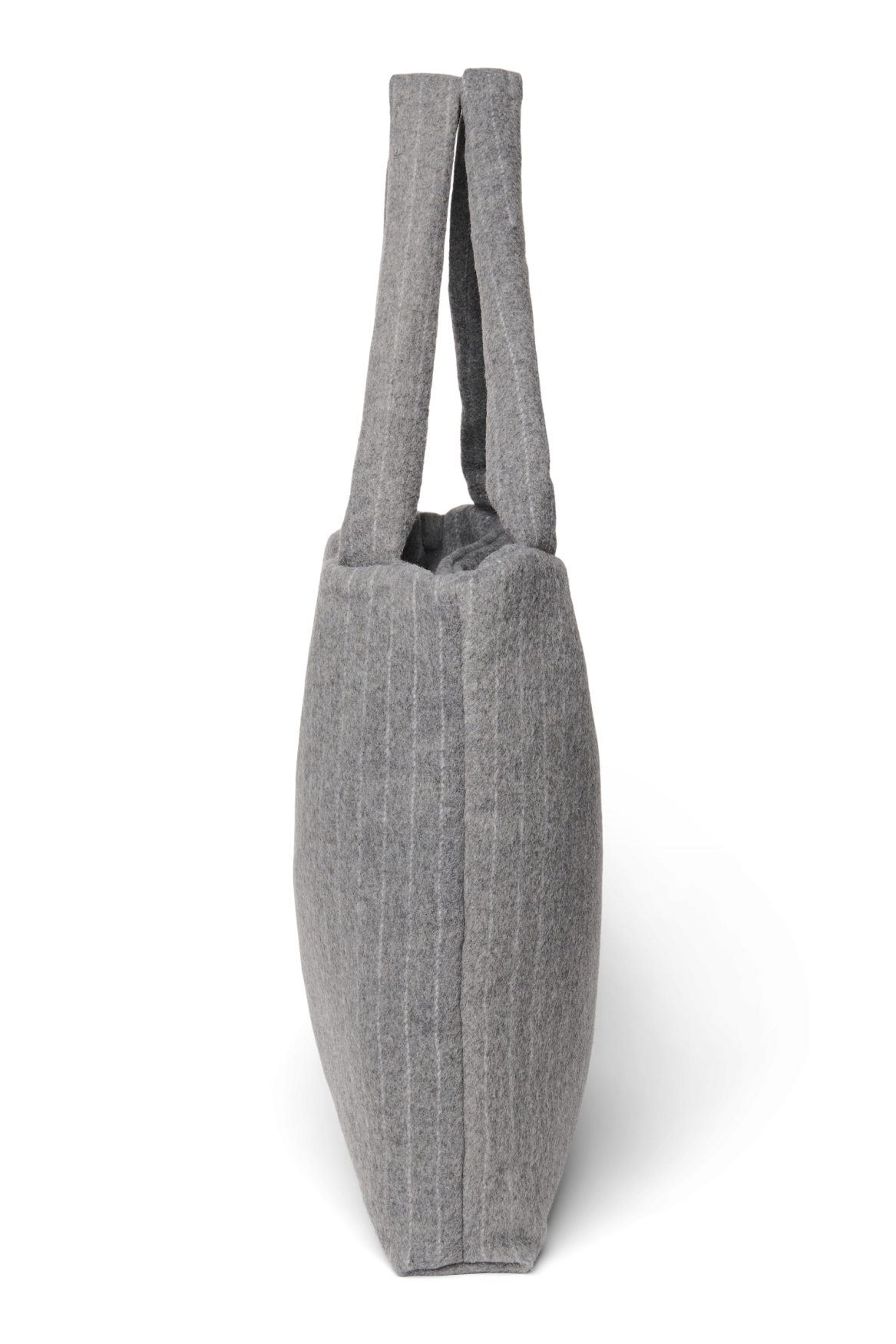 Studio Noos Flannel Chalkstripe Mom Bag Wickeltasche Grau