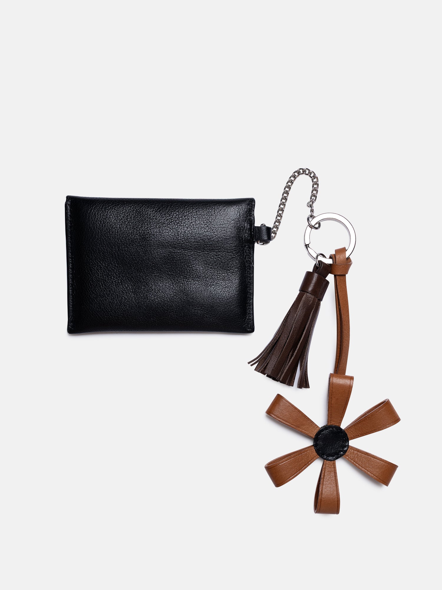 RE:DESIGNED Nela Schlüsselanhänger Black Vollleder