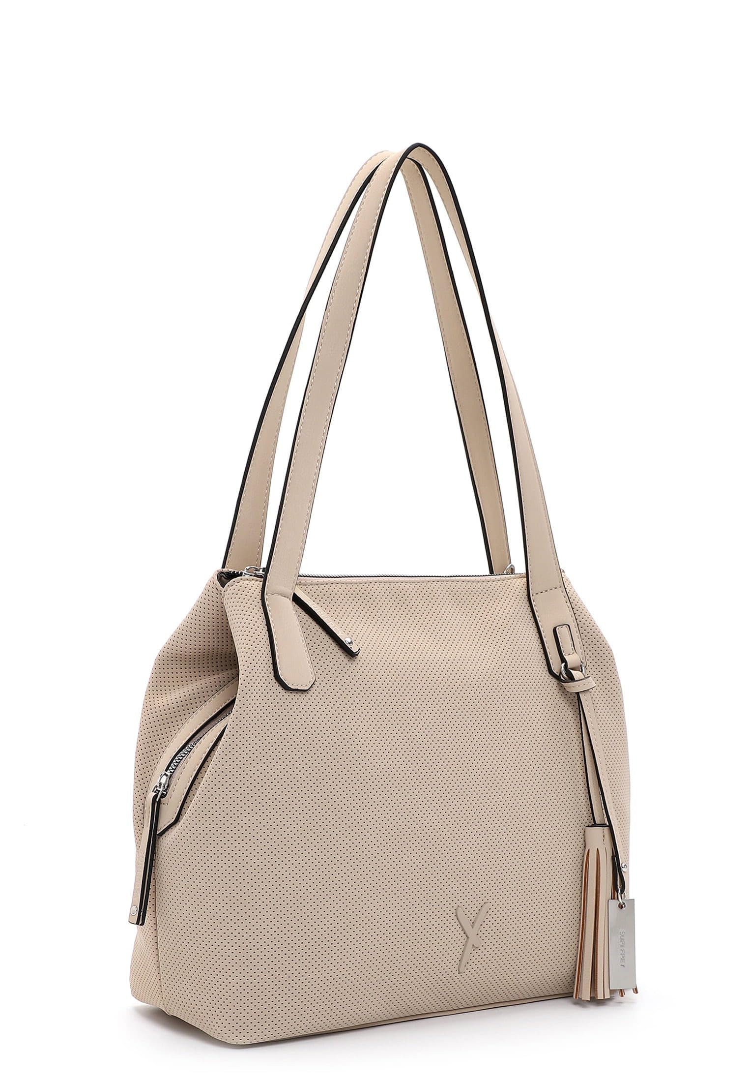 SURI FREY Romy Shopper Cream Beige unterteilt