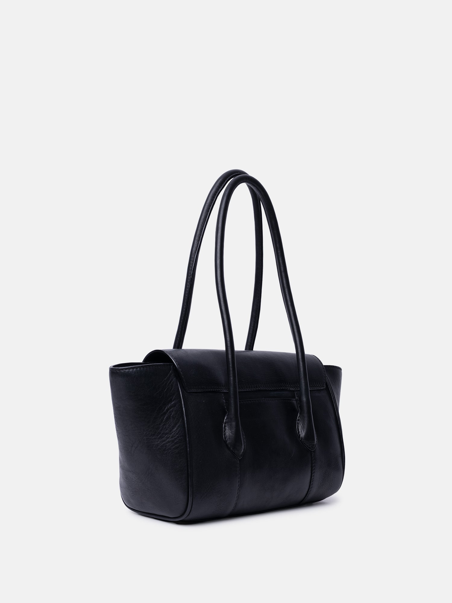 RE:DESIGNED Sisu Small Handtasche Schwarz Vintage-Leder