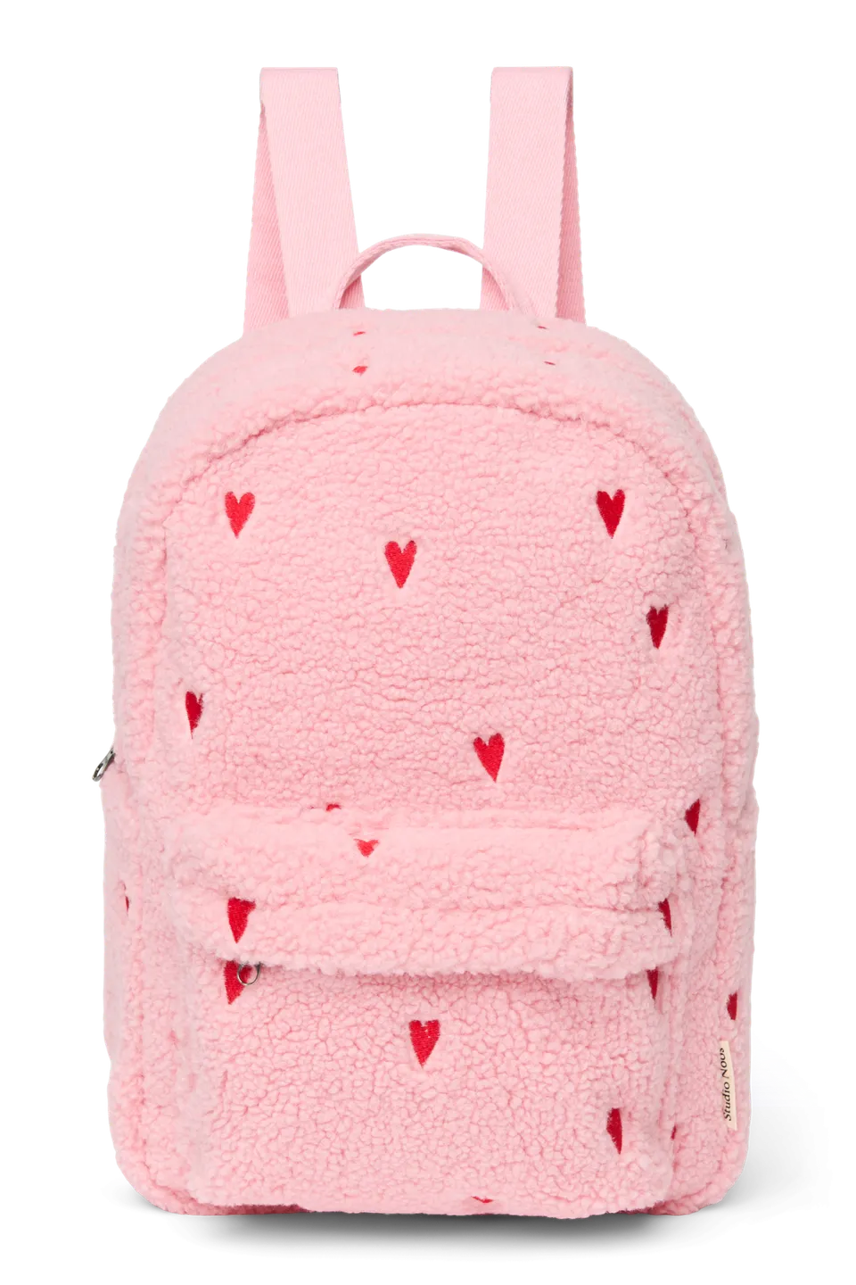Studio Noos Teddy Midi Backpack Rucksack Hellrosa Herzen