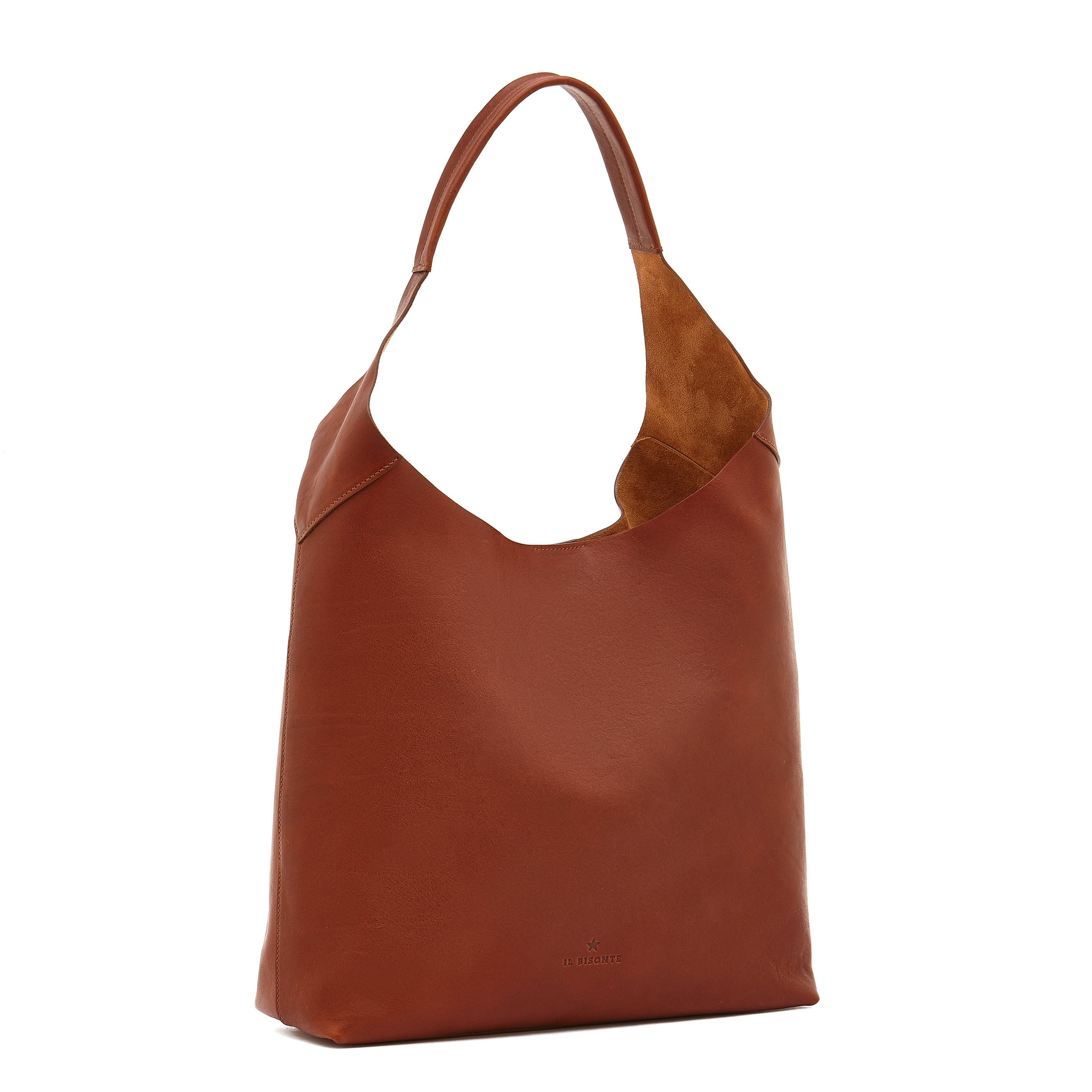 Il Bisonte Le Laudi Schultertasche Seppia Vollleder
