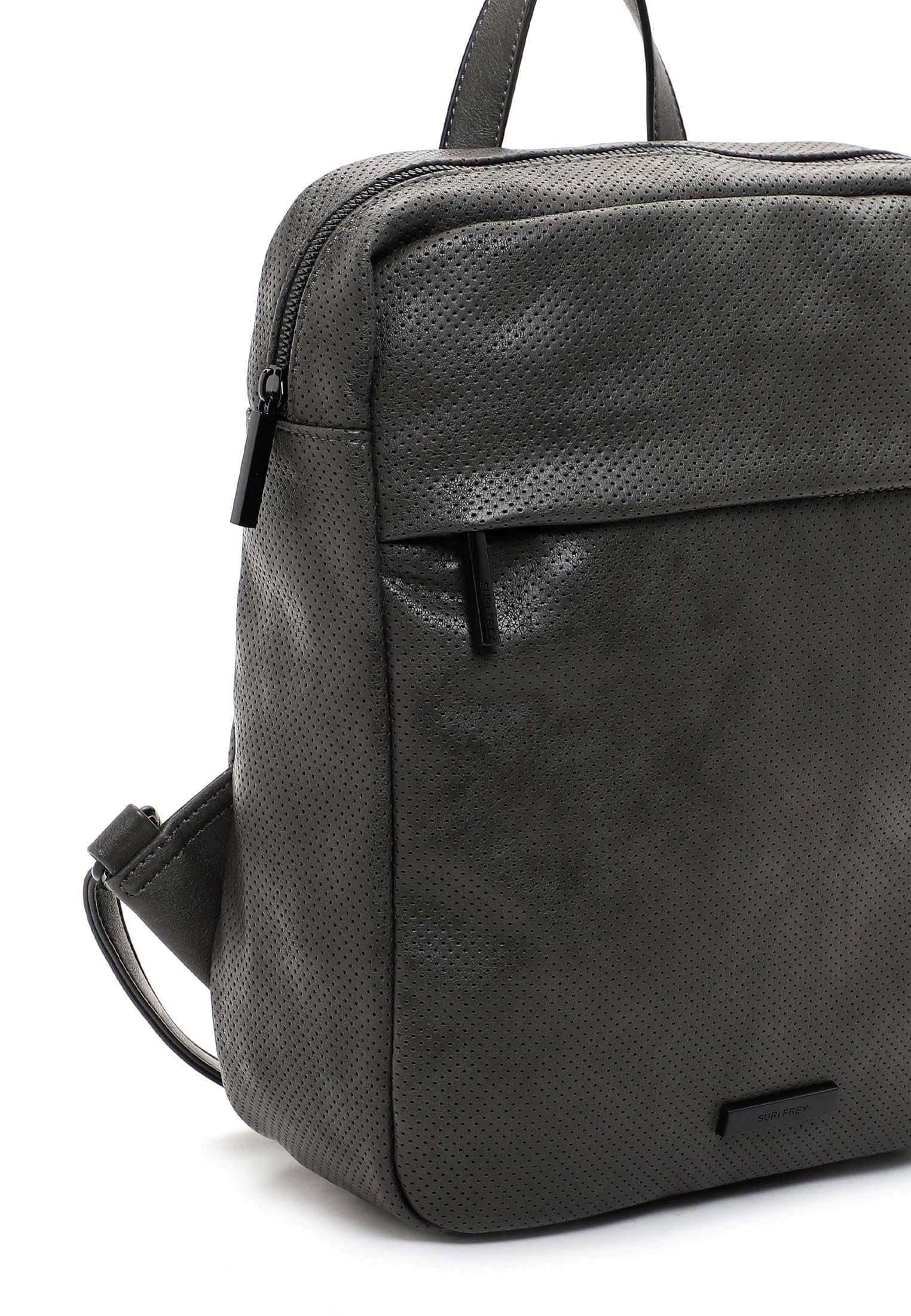 SURI FREY Celly Backpack Rucksack dunkelgrau perforiert