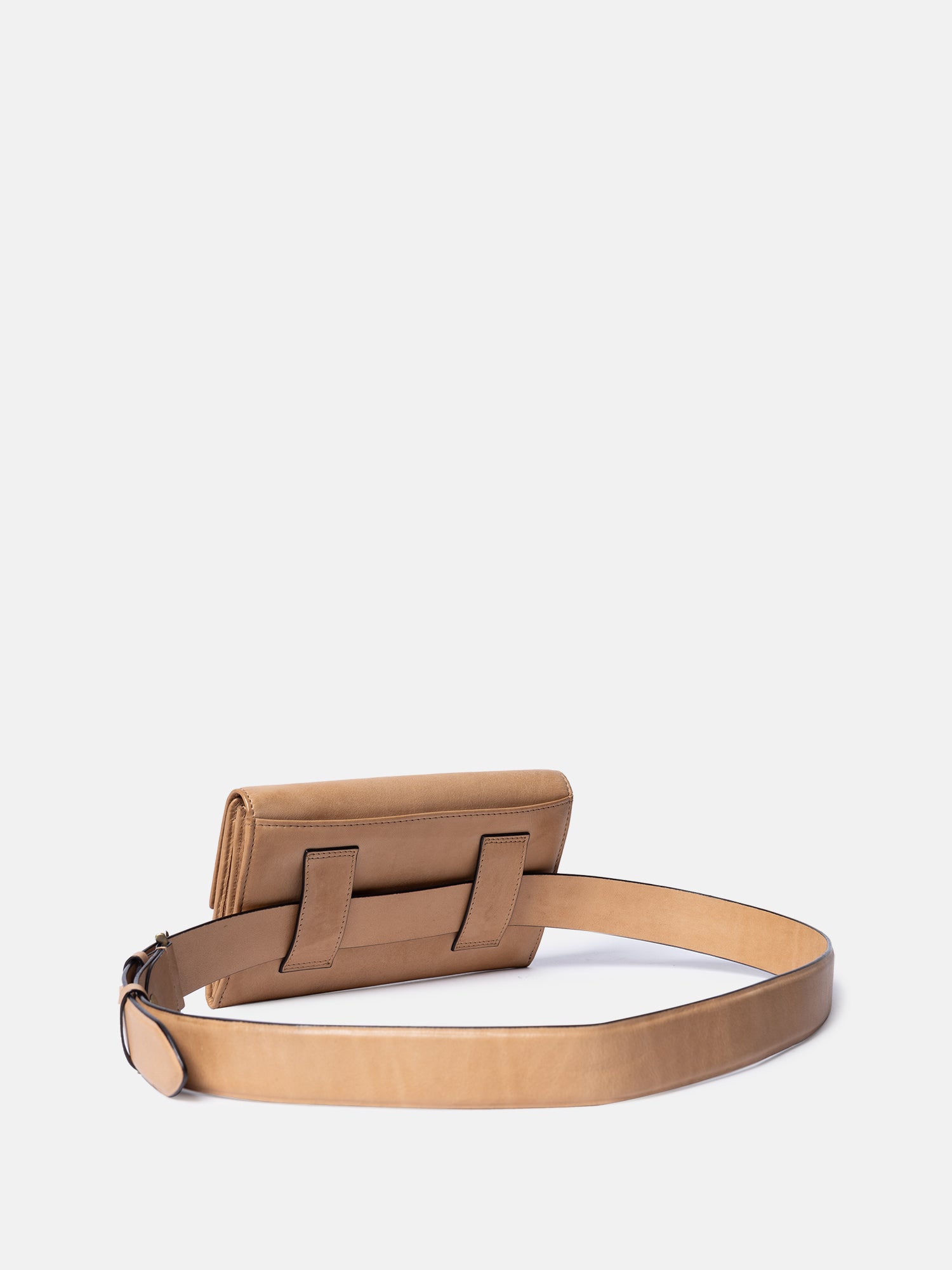 RE:DESIGNED Neo Gürteltasche Camel Vollleder