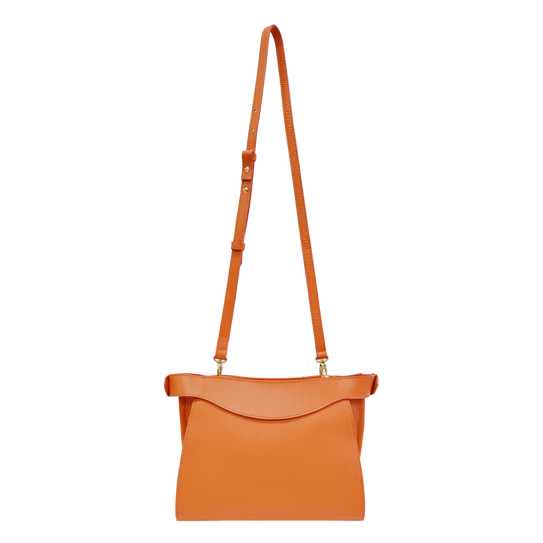 Lamarthe Heritage Umhängetasche Orange Rindsleder