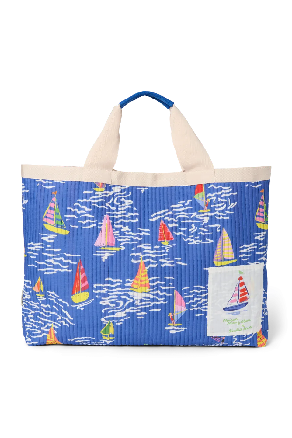 Studio Noos Barcos Beach Bag Strandtasche Blau Bunt