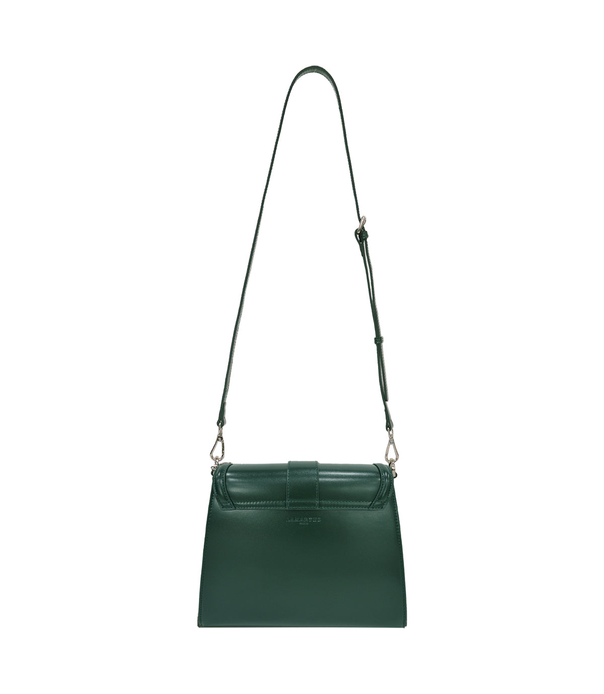 Lamarthe Bella Schultertasche Dunkelgrün Spaltleder