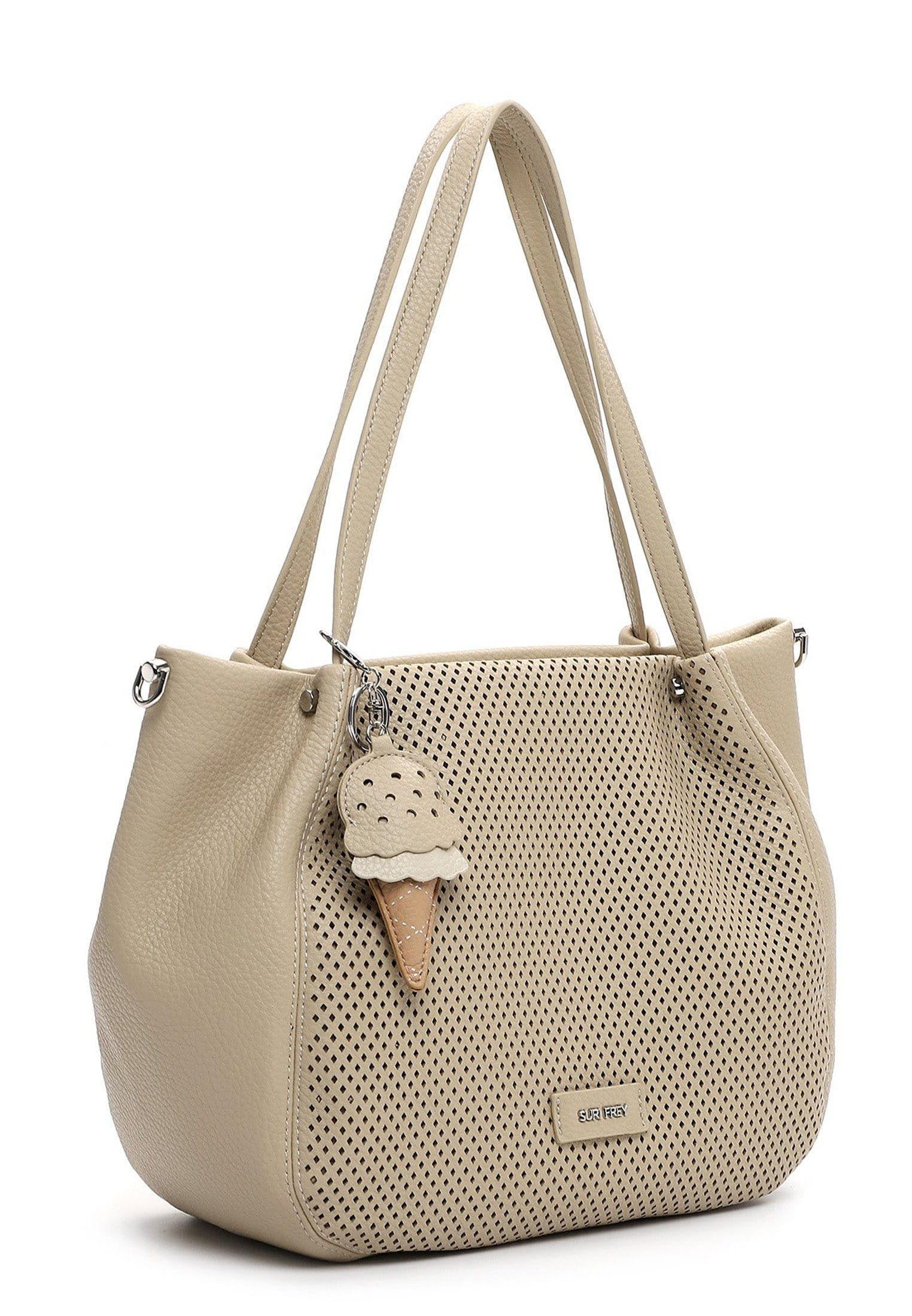 SURI FREY Cilly Shopper Handtasche Beige groß