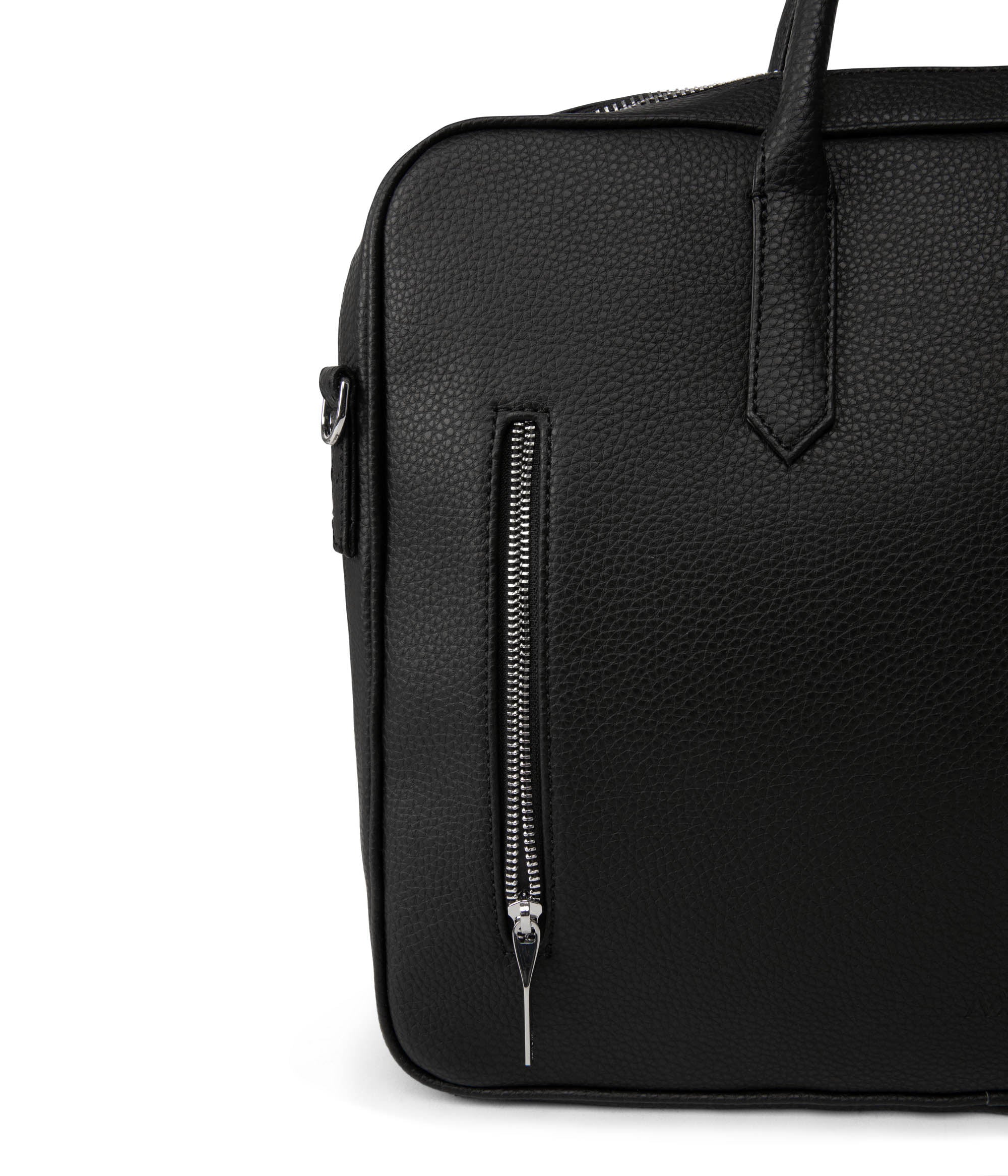 Matt & Nat ELON Grain Aktentasche schwarz vegan