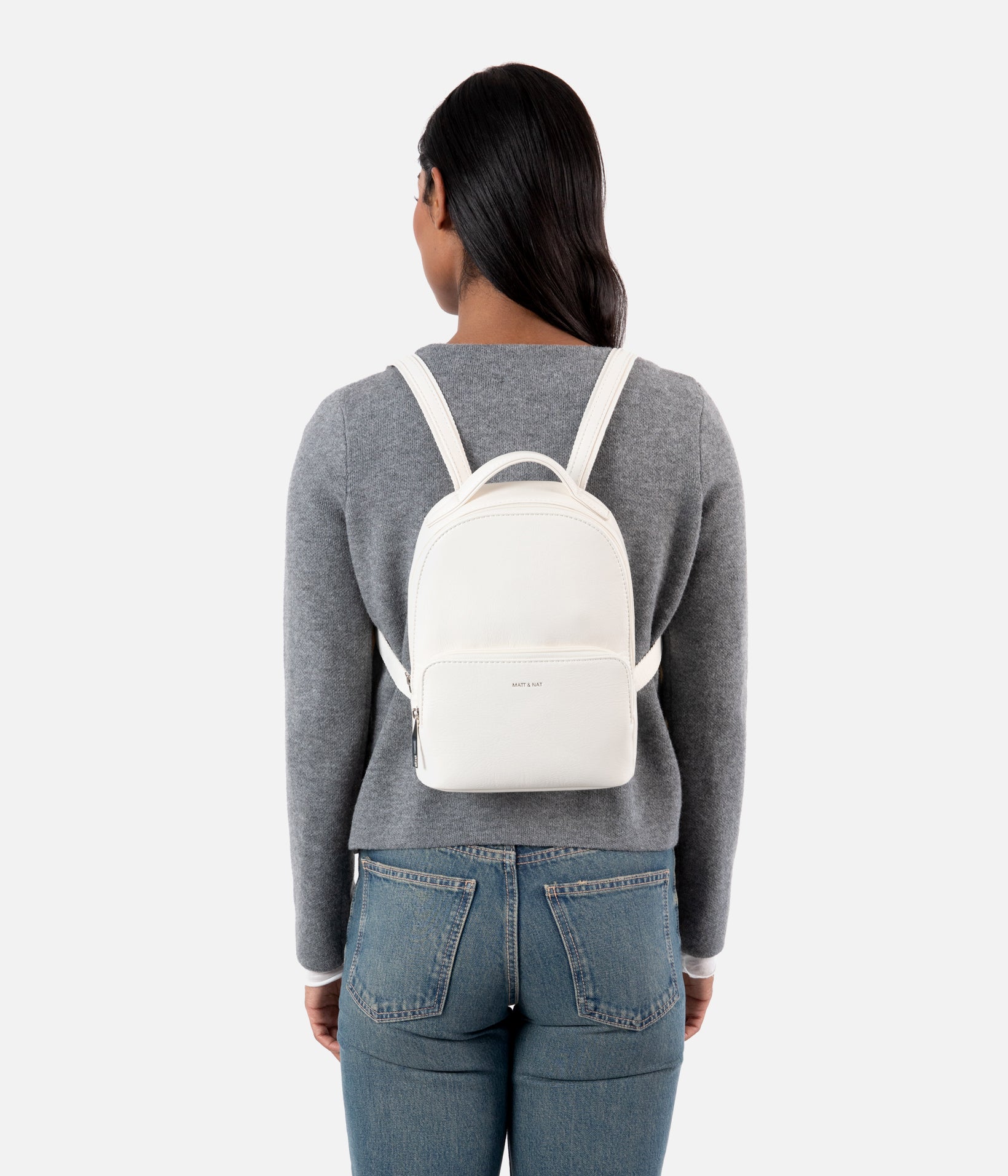 Matt & Nat CAROSM Rucksack Schwarz vegan klein