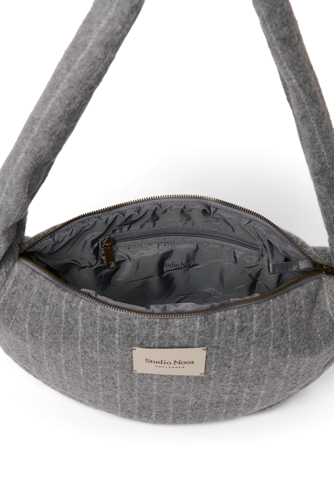 Studio Noos Flannel Mini Cross Body Bag Umhängetasche Grau