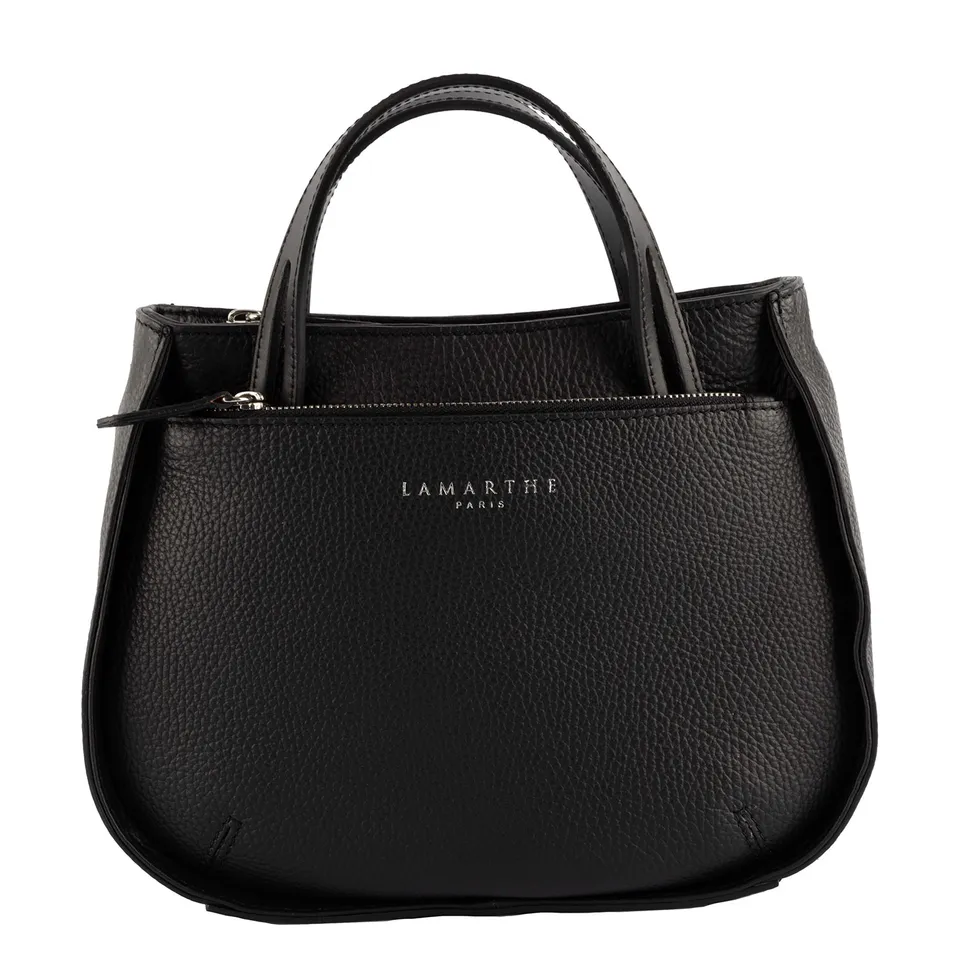 Lamarthe Fidèle S Crossbody Schwarz Vollleder