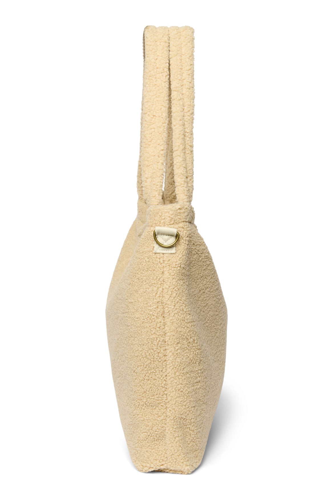 Studio Noos Teddy Wickeltasche Ecru mit Flaschenhalter Teddystoff