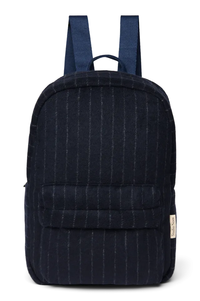 Studio Noos Flannel Chalkstripe Midi Rucksack Dunkelblau
