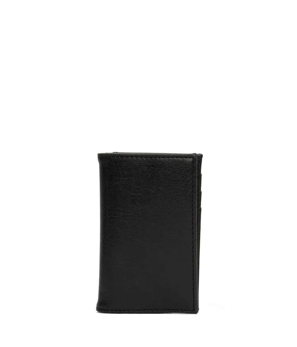 Matt & Nat Vintage York Kartenetui Schwarz slim